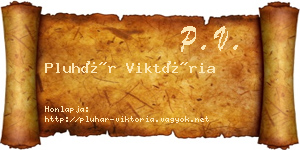 Pluhár Viktória névjegykártya