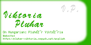 viktoria pluhar business card